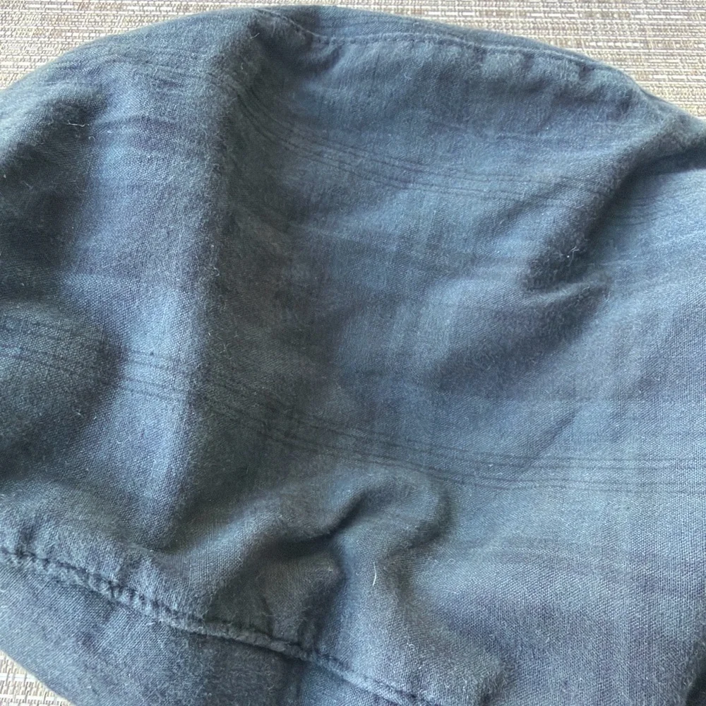Banana Republic Navy‎ & Olive Plaid Cotton Flat Cap | Classic Driving Style